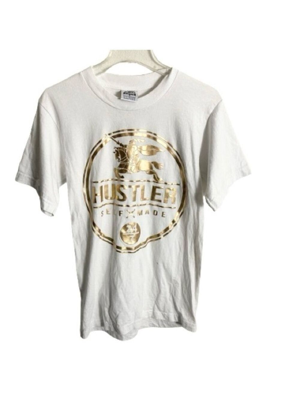 Men’s Pro Athletic Hustler White T-Shirt Size Small!